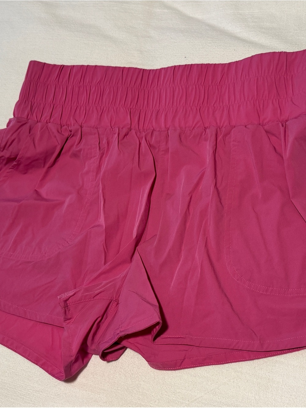 JoyLab Hot Pink High-Waist Elastic Shorts